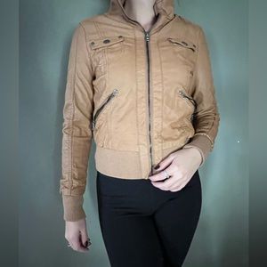 Brown/Tan Ci Sono by Cavalini jacket, size S & fits like small